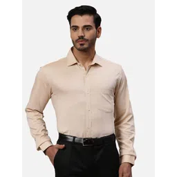 Park Avenue Men Spread Collar Solid Cotton Slim Fit Formal Shirt-picture-11
