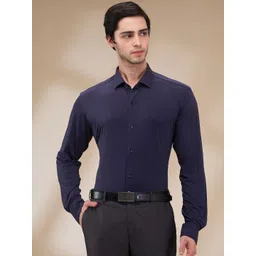 Park Avenue Men Spread Collar Solid Nylon Slim Fit Formal Shirt-picture-38