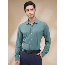 Park Avenue Men Spread Collar Solid Nylon Slim Fit Formal Shirt-picture-39