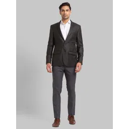 park avenue Men Suit Checkered Suit-picture-22