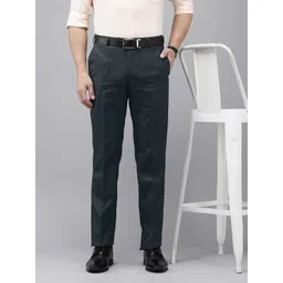 Park Avenue Men Textured Formal Trousers-picture-11