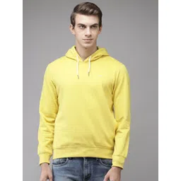 Park Avenue Men Yellow Hooded Sweatshirt-picture-33