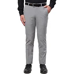 park avenue Men's Neo Fit Twill Pattern Polyester Blend Flat Front Formal Trouser-picture-26