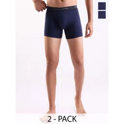 Park Avenue Mens Pack of 2 Pure Cotton Solid Trunk PZTX00231-B887F100-picture-12