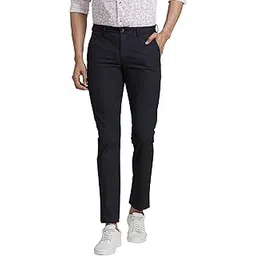 park avenue Men's Print Pattern Neo Fit Cotton Blend Flat Regular Fit Front Chinos-picture-50