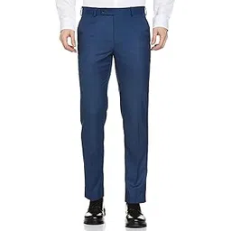 park avenue Men's Regular Fit Mid Rise Pants-picture-18
