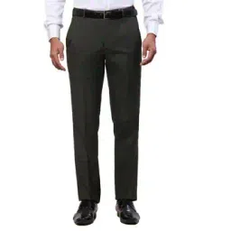 park avenue Men's Self-Design Relaxed Fit Trousers-picture-53