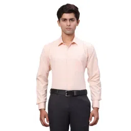 Park Avenue Orange Slim Fit Texture Shirt-picture-46