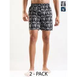 Park Avenue Pack Of 2 Men Printed Pure Cotton Boxers-picture-28