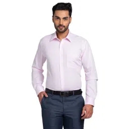 Park Avenue Pink Regular Fit Texture Shirt-picture-11