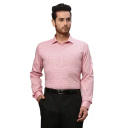 Park Avenue Red Slim Fit Check Shirt-picture-44