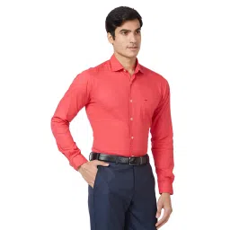 Park Avenue Red Slim Fit Shirt image 1