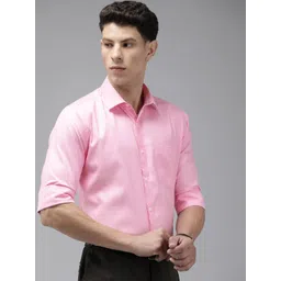 Park Avenue Self Design Slim Fit Opaque Formal Shirt-picture-37