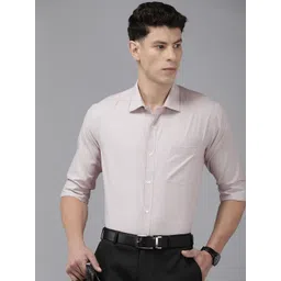 Park Avenue Self Design Slim Fit Textured Formal Shirt-picture-23