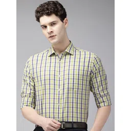 Park Avenue Slim Fit Checked Formal Shirt-picture-17