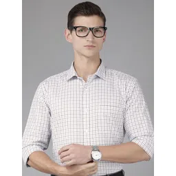 Park Avenue Slim Fit Checked Pure Cotton Formal Shirt-picture-38