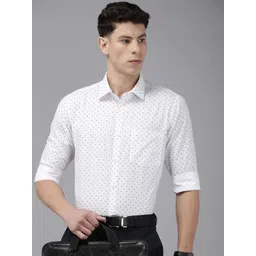 Park Avenue Slim Fit Opaque Tropical Printed Formal Shirt-picture-19