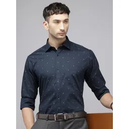 Park Avenue Slim Fit Printed Pure Cotton Formal Shirt-picture-41