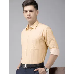 Park Avenue Slim Fit Pure Cotton Striped Formal Shirt-picture-13