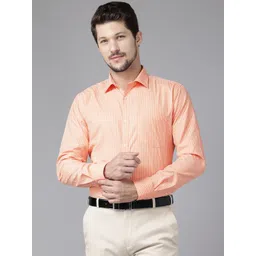 Park Avenue Slim Fit Windowpane Checks Formal Shirt-picture-26