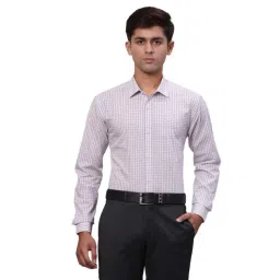 Park Avenue Violet Slim Fit Checks Shirt-picture-36