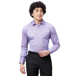 Park Avenue Violet Slim Fit Self Design Shirt-picture-45