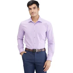 Park Avenue Violet Slim Fit Self Pattern Shirt-picture-47