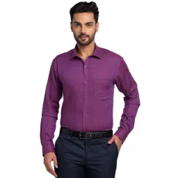 Park Avenue Violet Slim Fit Texture Shirt-picture-41