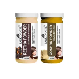 Park Daniel Set Of 2 100% Pure & Natural Reetha & Gokhru Powder - 100 g Each-picture-31