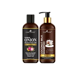 Park Daniel Set Of 2 Premium Onion Herbal Hair Oil With Coconut Milk Shampoo - 200 ml Each-picture-24