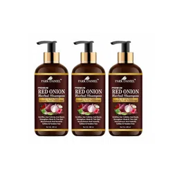 Park Daniel Set Of 3 Red Onion Herbal Shampoo For Anti-Hair Fall - 300 ml Each-picture-25