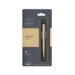 Parker VECTOR Gold Plated Ball Pen (Blue), 8901198429968-picture-22