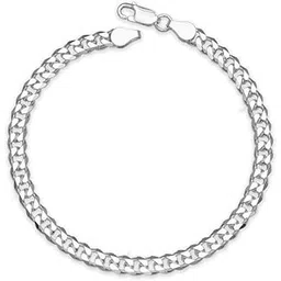 parnika Formerly MJ 925 High Polish Curb Design Silver Bracelet in Pure 92.5 Sterling Silver for Boys/Men | Gift for Him |-picture-52