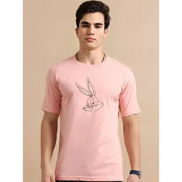 Parona Men Bugs Bunny Graphic Printed Round Neck T-shirt-picture-24