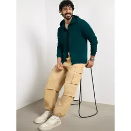 Parona Men Fleece Lightweight Open Front Jacket-picture-10