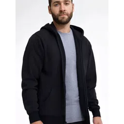 Parona Men Hooded Solid Tailored Jacket-picture-19