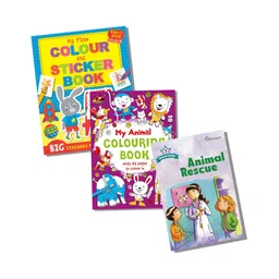 parragon Pack of 3 Books of Story, Early Learning, Colour & Sticker | Divided by Level for Reading Practice | English-picture-17
