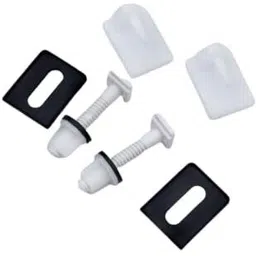 parryware EWC Seat Cover Hinges Colourless | Plastic Seat Cover Fixtures (Pack of 5) Clamp Fit Toilet Seat Lid Lock-picture-20
