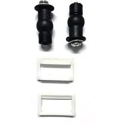 parryware Seat Cover Hinges, Washer & Nuts Set, Durable Finish 50mm (Pack of 6) Clamp Fit Toilet Seat Lid Lock-picture-31