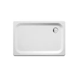 Parryware Universal 500x500x200mm Steel Enamelled Vertical Drain Shower Tray Overflow White, C832199-picture-16
