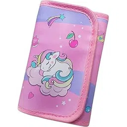 parteet Unicorn Trifold Silicon Cartoon Wallet for Kids/Slim Front Pocket Wallet Velcro Closer I Birthday Party Return Gifts for Kids-picture-45