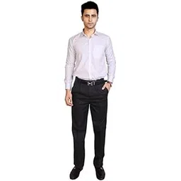 particle Pleat-Front Formal Trousers Regular Fit for Men, Waist Sizes 32-46-picture-22
