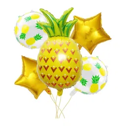 Party Anthem Fruity Pineapple Balloon Bouquet Pack of 5 - Yellow-picture-28
