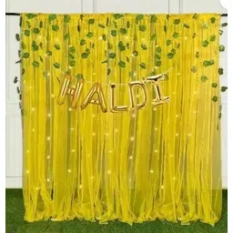 Solid haldi mehndi decorations backdrop items kit combo set for wedding pack item set Balloon-image-13