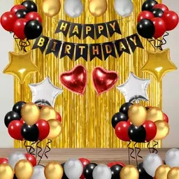 party midlinkerz Solid 1st Birthday Decoration Kit Set Item Combo for Boys & Girls Balloon-picture-14