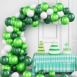 Party Propz Green Balloons For Decoration - 50 Pcs Happy Birthday Balloons For Decoration | Balloons For Birthday | Balloons For Kids | Metallic Balloons For Decoration | White Balloons For Decoration-picture-11