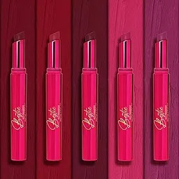Parul Garg Beauty Bestie – No-Transfer Lipsticks | Bold Matte & Long-Lasting | Hydrating with Hyaluronic Acid, Vitamin E & SPF 15 | Vegan, Cruelty-Free (Iconic Bold, Pack of 5)-picture-53