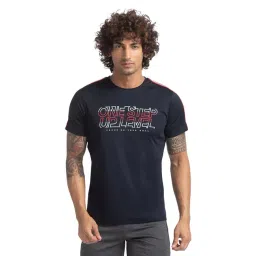 Parx Blue Regular Fit Printed T-Shirt-picture-32