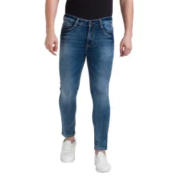 Parx Blue Skinny Fit Heavily Washed Jeans-picture-44