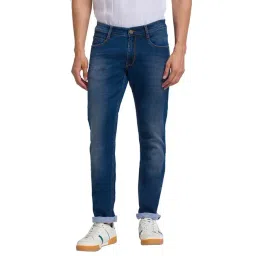 Parx Blue Slim Tapered Fit Jeans-picture-10
